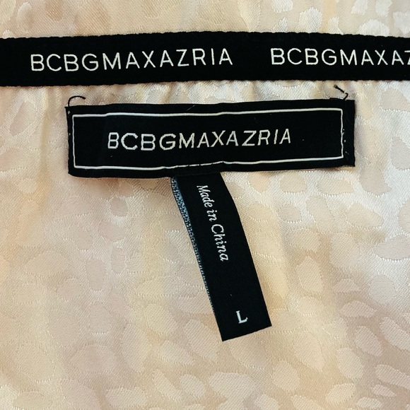 BCBGMaxazria Mauve Chalk Animal Jacquard Short Set Pajamas size Large NWT - Picture 5 of 13